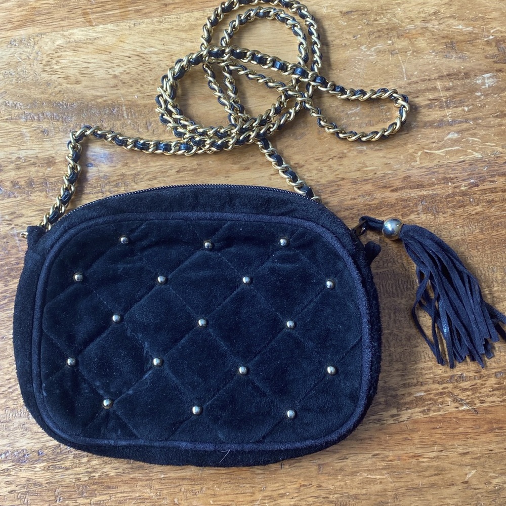 La Covina Suede Crossbody /Clutch